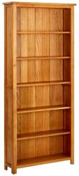 vidaXL Biblioteca cu 6 rafturi, 80 x 22, 5 x 180 cm, lemn masiv stejar GartenMobel Dekor (244470) Biblioteca