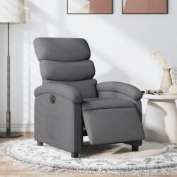 vidaXL Fotoliu rabatabil electric, gri închis, material textil GartenMobel Dekor (3203955)