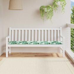vidaXL Pad pentru Banca model frunze 150 x 50 x 3 cm Material Oxford GartenMobel Dekor (361176)