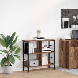 vidaXL Raft pentru carti Lemn Vechi 82 x 32 x 79 cm Lemn compozit GartenMobel Dekor (883998) Biblioteca