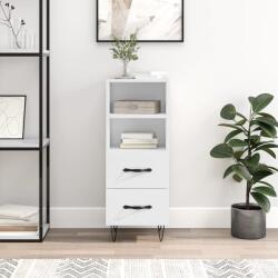 vidaXL Servanta, alb extralucios, 34, 5x34x90 cm, lemn compozit GartenMobel Dekor (828662) Comoda