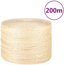 vidaXL Franghie, 200 m, sisal 100%, 3 mm GartenMobel Dekor (155004)