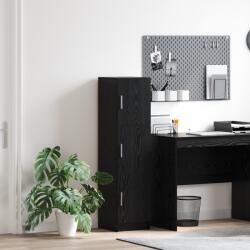 vidaXL Highboard Stejar negru 31.5 x 32 x 124 cm Lemn compozit GartenMobel Dekor (869347) Comoda