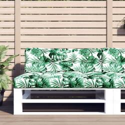vidaXL Perne de paleti, 2 buc. , model cu frunze, textil GartenMobel Dekor (360745)