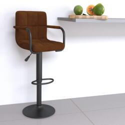 vidaXL Scaun de bar, maro, catifea GartenMobel Dekor (334646)