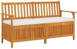 vidaXL Banca de depozitare cu perna, 148 cm, lemn masiv de acacia GartenMobel Dekor (316737)