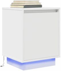 vidaXL Noptiera cu lumini LED alb 38x34x50 cm GartenMobel Dekor (861265)