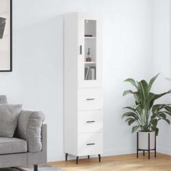 vidaXL Dulap înalt, alb, 34, 5x34x180 cm, lemn prelucrat GartenMobel Dekor (3199249) Comoda