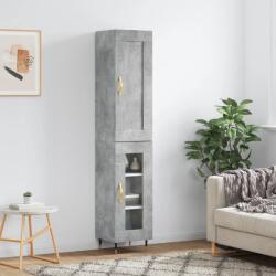vidaXL Dulap înalt, gri beton, 34, 5x34x180 cm, lemn prelucrat GartenMobel Dekor (3200373) Comoda