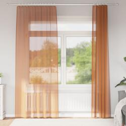 vidaXL Perdele Voile cu buzunare pentru bare 2 buc teracota GartenMobel Dekor (4102234)