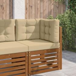 vidaXL Perna pentru canapea de exterior 3 pcs Bej Poliester GartenMobel Dekor (900764)