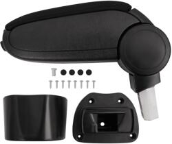vidaXL Cotiera auto, negru, 14, 5x31, 5x(30-48) cm ABS GartenMobel Dekor (154664)