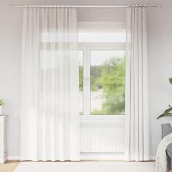vidaXL Perdele Voile cu buzunare pentru bare 2 buc Alb GartenMobel Dekor (4102243)