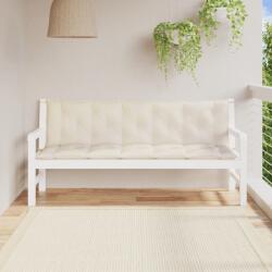 vidaXL Perne banca de gradina 2 buc. , alb crem, tesatura oxford GartenMobel Dekor (315030)