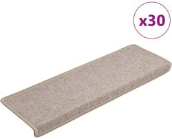 vidaXL Covorase pentru scari, 30 buc. , 65x21x4 cm, margini dreptunghiulare, gri taupe GartenMobel Dekor (3365771) Covor