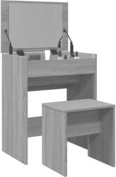 vidaXL Masa de toaleta si taburet, sonoma gri, 60x40x113, 5 cm GartenMobel Dekor (848218)