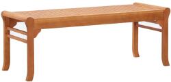 vidaXL Banca de gradina cu 2 locuri, 120 cm, lemn masiv de eucalipt GartenMobel Dekor (47290)