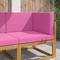 vidaXL Perna pentru canapea de exterior 3 pcs Roz Poliester GartenMobel Dekor (900878)