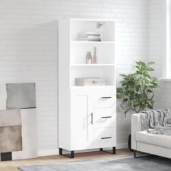 vidaXL Dulap înalt, alb, 69, 5x34x180 cm, lemn compozit GartenMobel Dekor (3190045) Comoda