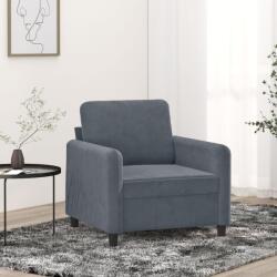 vidaXL Fotoliu canapea, gri închis, 60 cm, catifea GartenMobel Dekor (359423) Canapea