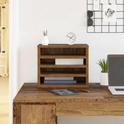 vidaXL Organizator Birou Lemn vechi 36 x 26 x 29.5 cm Lemn compozit GartenMobel Dekor (869201)