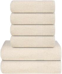 vidaXL Set prosoape 8 piese crema 360 g/m2 100% bumbac GartenMobel Dekor (137092) Prosop