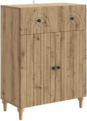 vidaXL Bufet Stejar Artizanal 66 x 34, 5 x 90 cm Lemn prelucrat GartenMobel Dekor (894184) Comoda