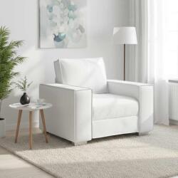 vidaXL Fotoliu Alb 100 cm Piele artificiala GartenMobel Dekor (4105045) Canapea