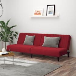 vidaXL Canapea extensibila cu 2 locuri, rosu vin, catifea GartenMobel Dekor (375931) Canapea