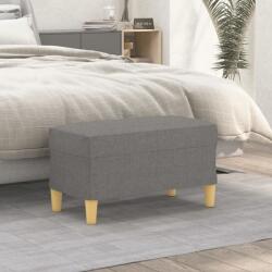 vidaXL Banca, gri închis, 70x35x41 cm, textil GartenMobel Dekor (349368)