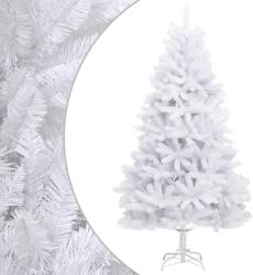 vidaXL Brad de Craciun artificial cu suport si balamale, alb, 270 cm GartenMobel Dekor (357789)