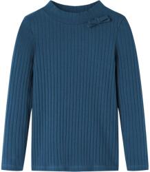 vidaXL Tricou de copii cu maneci lungi, tricot cu nervuri, bleumarin, 128 GartenMobel Dekor (13827)