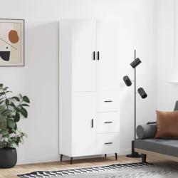 vidaXL Dulap înalt, alb, 69, 5x34x180 cm, lemn compozit GartenMobel Dekor (3195915) Comoda