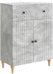 vidaXL Bufet cu sertar Gri Beton 66 x 34, 5 x 90 cm Lemn prelucrat GartenMobel Dekor (894178) Comoda