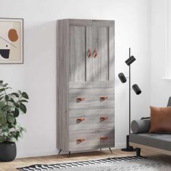 vidaXL Dulap înalt, gri sonoma, 69, 5x34x180 cm, lemn compozit GartenMobel Dekor (3199727) Comoda