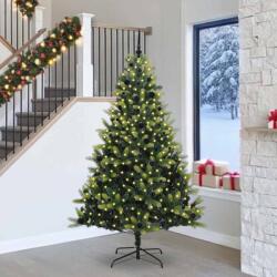 vidaXL Brad de Craciun artificial cu ramuri articulare 300 LEDs 240 cm GartenMobel Dekor (3396010)