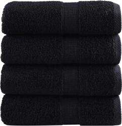 vidaXL Prosoape oaspeti premium SOLUND 4 buc. negru 30x50 cm 600 gsm GartenMobel Dekor (137423) Prosop
