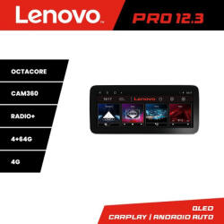 Lenovo Navigatie Toyota Corolla 2019+ Lenovo PRO 12.3 QLED 4GB+64GB 4G DSP (kit-388-levin+PRO-12.3-4+64+KIT-10-9)