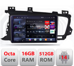 Edotec Navigatie Android Kia Optima 2011-2015 Edotec QLED 2K, 16GB RAM, 512GB (KIT-091+EDT-E809-2K)