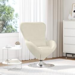 vidaXL Fotoliu Egg Crem Catifea GartenMobel Dekor (42002733)