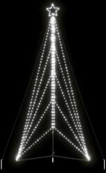 vidaXL Pom de Craciun LED 615 LED-uri Alb Rece 404, 5 cm GartenMobel Dekor (4016421)