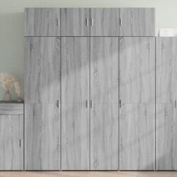vidaXL Dulap înalt, gri sonoma, 80x42, 5x185 cm, lemn prelucrat GartenMobel Dekor (3281439) Comoda