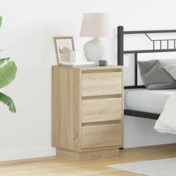 vidaXL Noptiera stejar sonoma cu 3 sertare, 39 x 34, 5 x 65 cm, lemn compozit (869628)