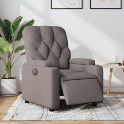 vidaXL Fotoliu rabatabil electric, gri taupe, material textil GartenMobel Dekor (3204694)
