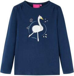 vidaXL Tricou pentru copii cu maneci lungi, bleumarin, 116 GartenMobel Dekor (13696)