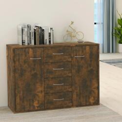 vidaXL Dulap lateral, stejar fumuriu, 88x30x65 cm, lemn compozit GartenMobel Dekor (815369) Comoda