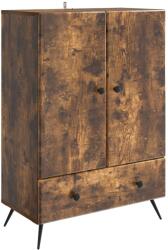 vidaXL Bufet cu sertar Stejar fumuriu 66 x 34, 5 x 95 cm Lemn prelucrat GartenMobel Dekor (895590) Comoda