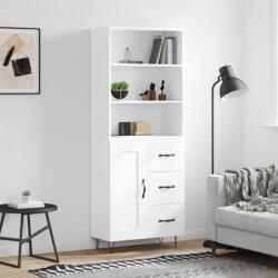 vidaXL Dulap înalt, alb, 69, 5x34x180 cm, lemn compozit GartenMobel Dekor (3190013) Comoda
