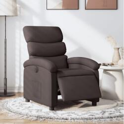 vidaXL Fotoliu rabatabil electric, maro închis, material textil GartenMobel Dekor (3203959)
