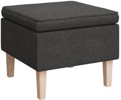 vidaXL Scaun cu picioare din lemn, gri închis, material textil GartenMobel Dekor (329426)